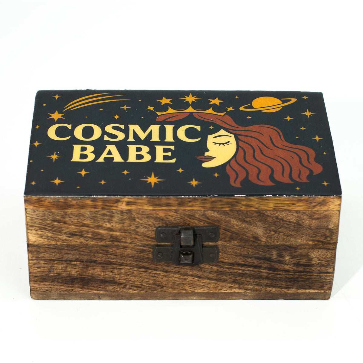 Medium Enamelled Box - Cosmic Babe