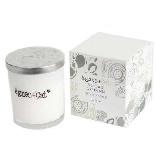 Agnes + Cat Votive Candle - Vintage Gardenia