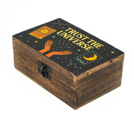 Medium Enamelled Box - Trust the Universe