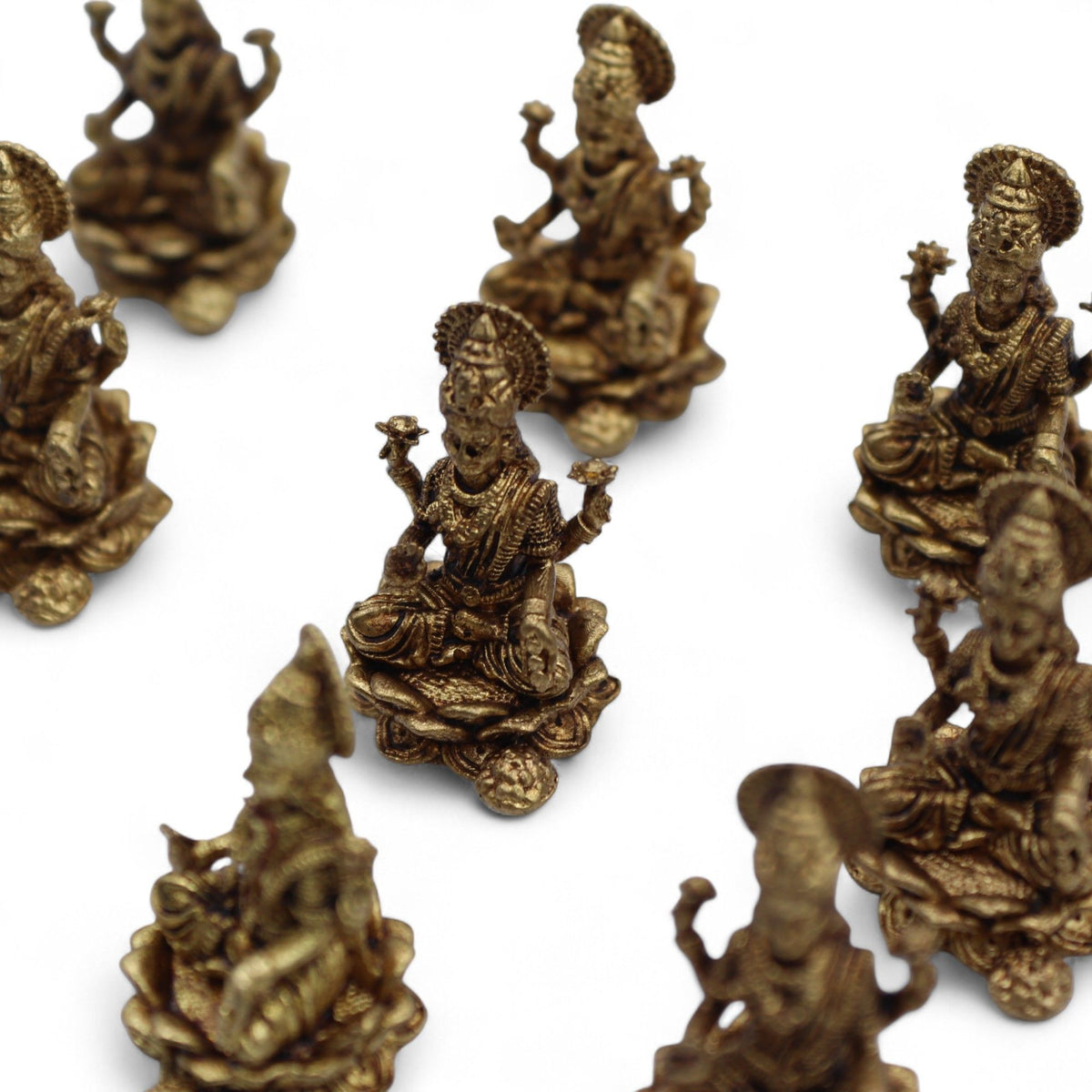 Brass Miniature Gods - Laxmi (11gms) - 30mm