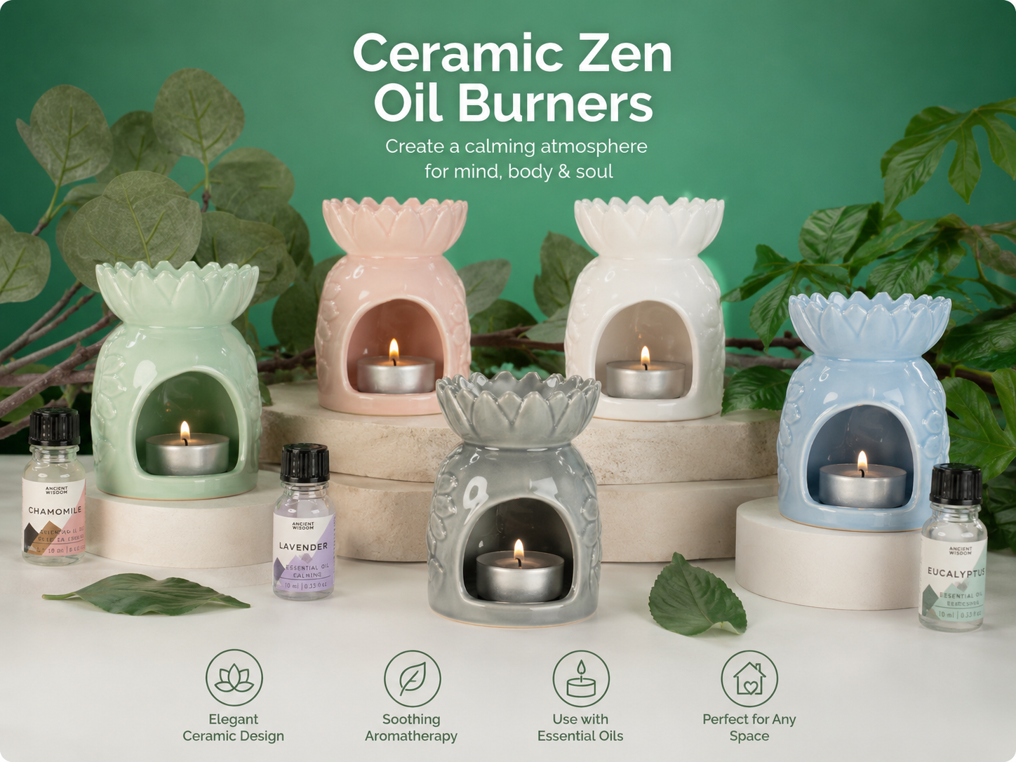 Ceramic Zen Oil Burners