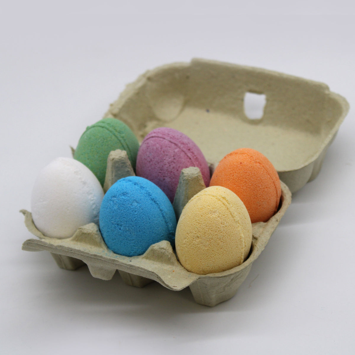 6 Bath Eggs in a Tray - Banana