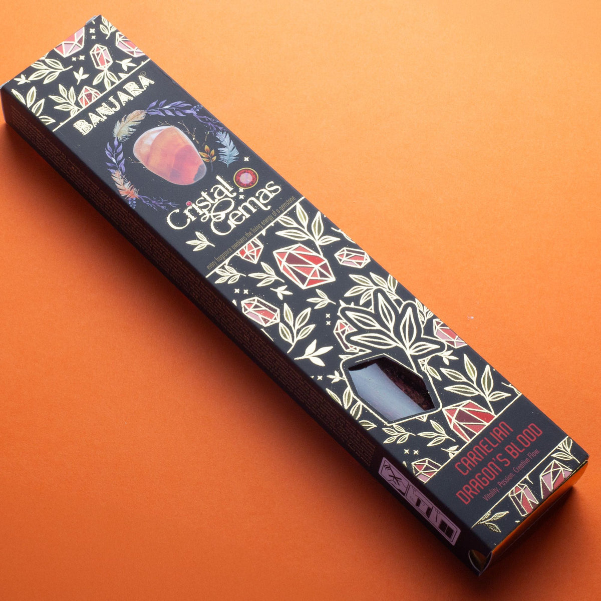 Banjara Cristal Gemas Incense Sticks - Carnelian Dragon's Blood