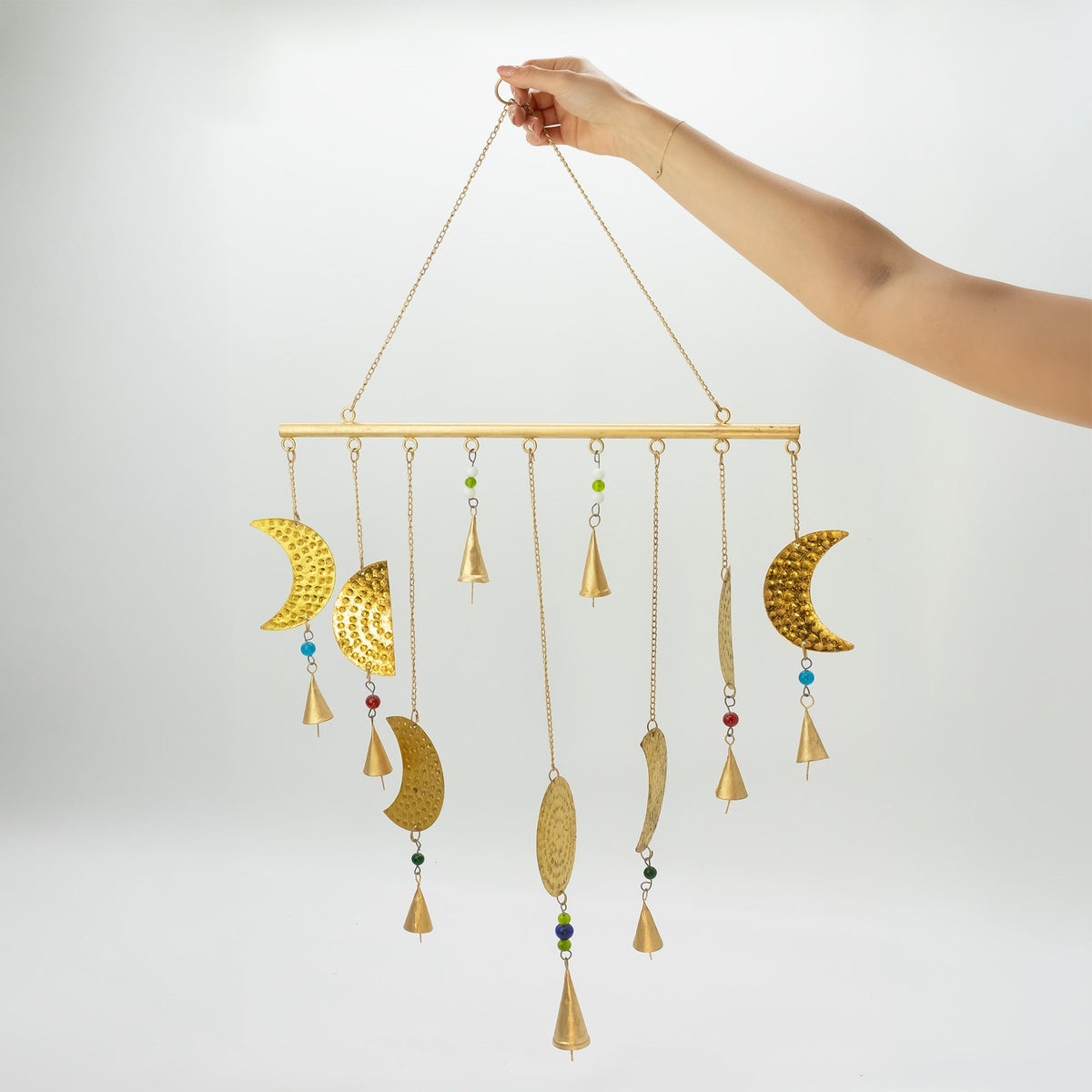 Indian Chimes - Brass Moon Phases Chimes