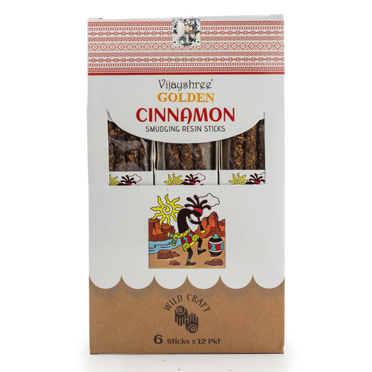 Golden Cinnamon Smudging Resin Sticks - 30g