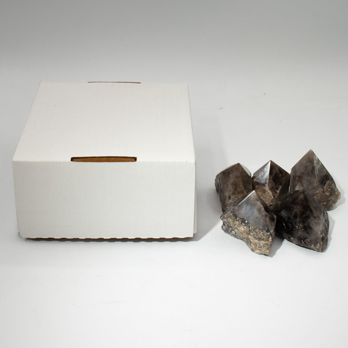 Gemstone Top Polished Points - Smoky Quartz (approx 5-6 pieces)