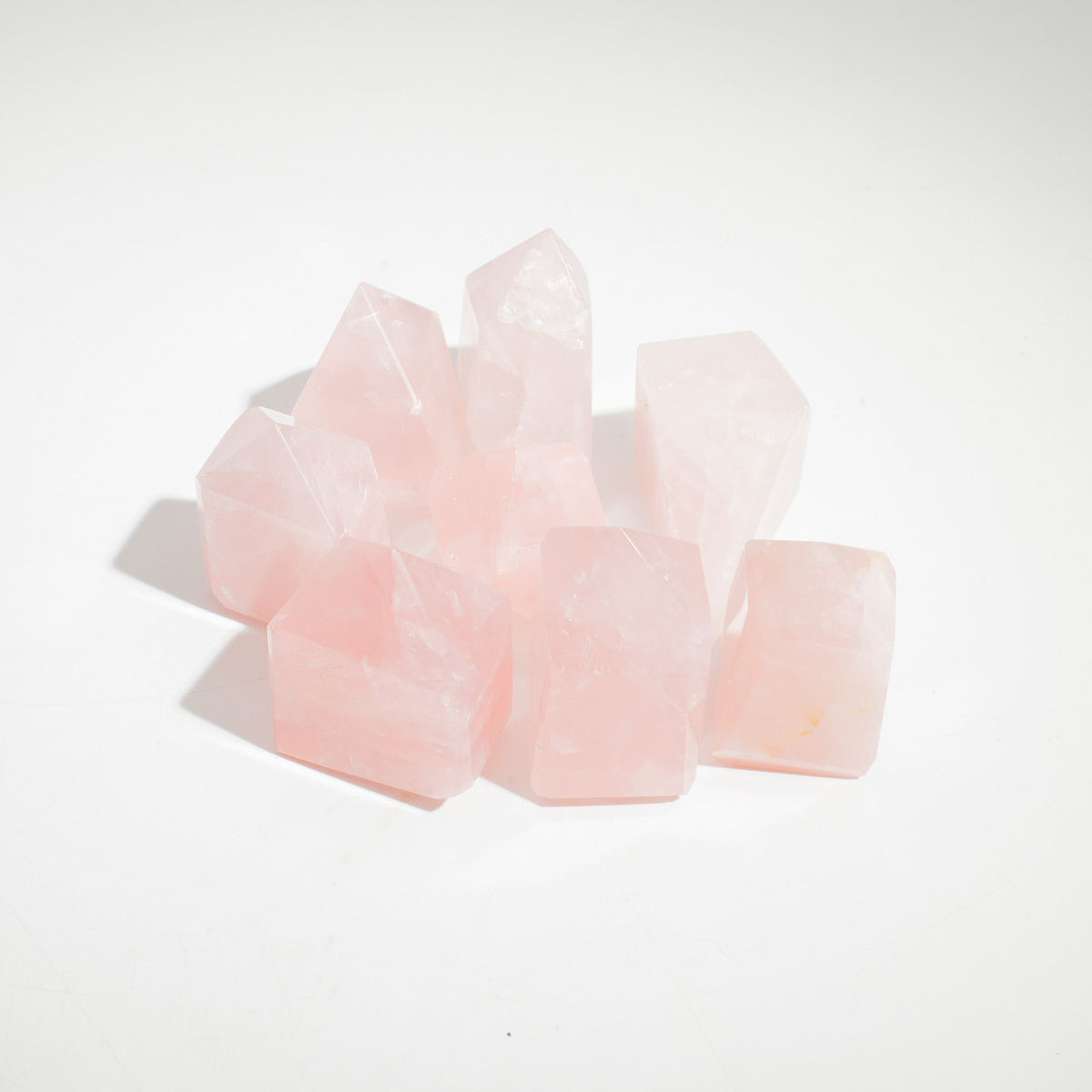 Gemstone Points approx 6cm (0.5KG) - Indian Rose Quartz (approx 8 pieces)