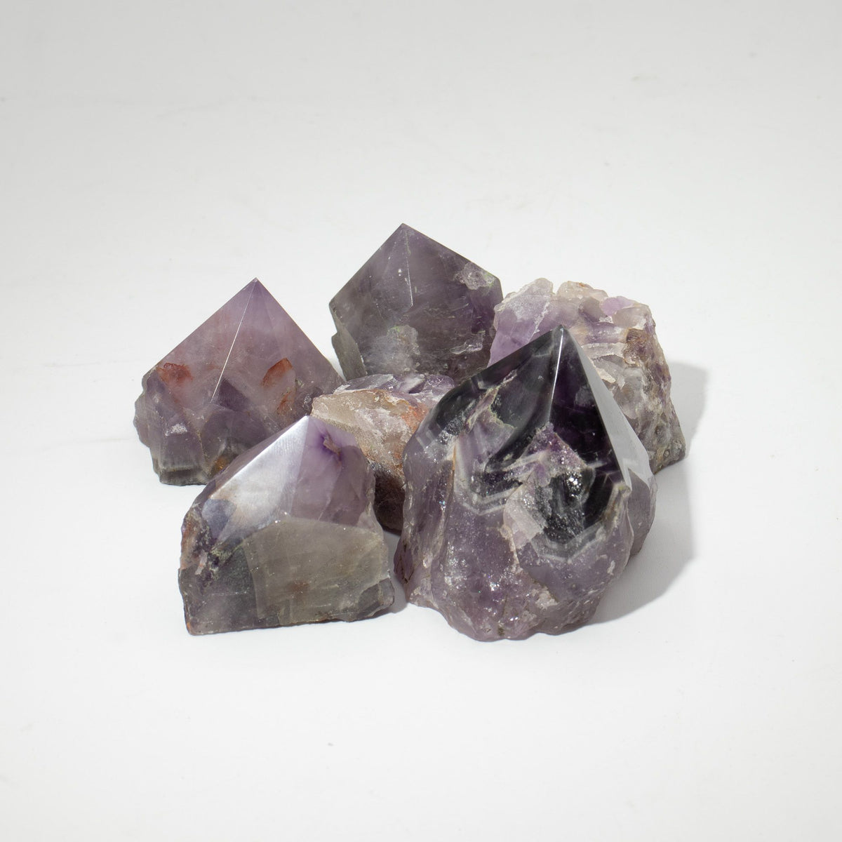 Gemstone Top Polished Points - Amethyst A grade (approx 5-6 pieces)
