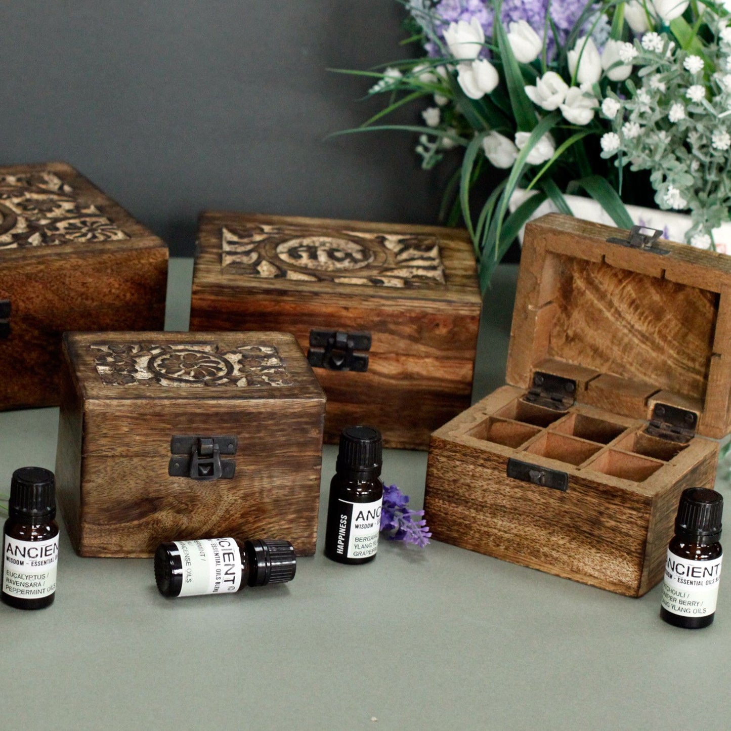 Mango Aromatherapy Box - Floral (holds 32)
