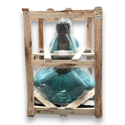 Large Turquoise & Stone Thai Buddha - 0.96m