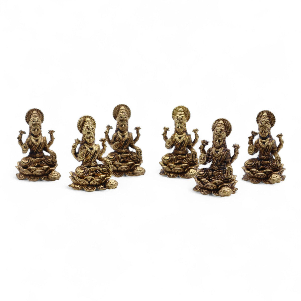 Brass Miniature Gods - Laxmi (22gms)  - 37mm