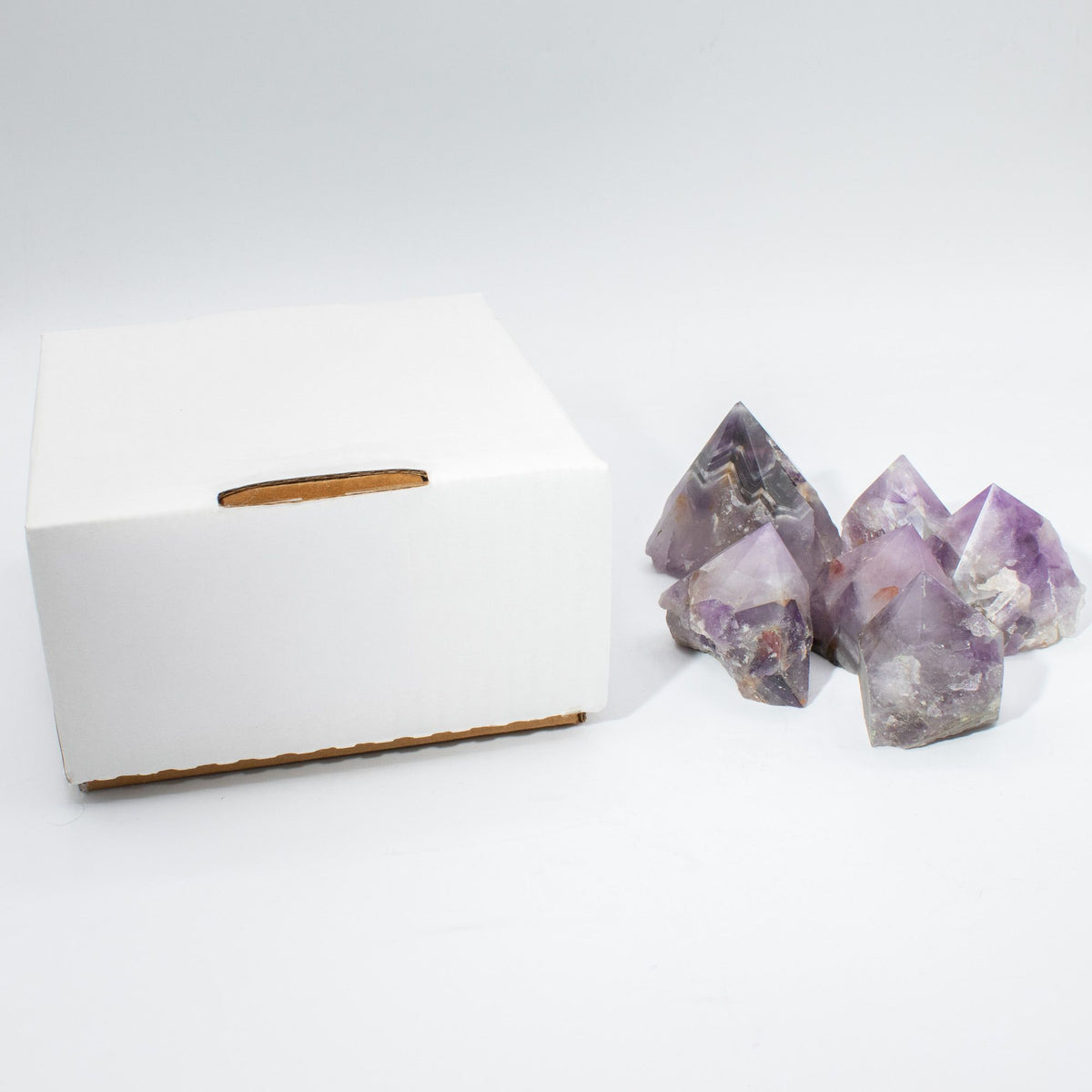 Gemstone Top Polished Points - Amethyst A grade (approx 5-6 pieces)