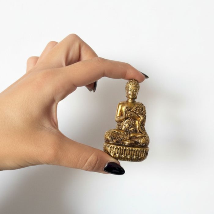 Brass Miniature Gods - Buddha (110gms)  - 76mm