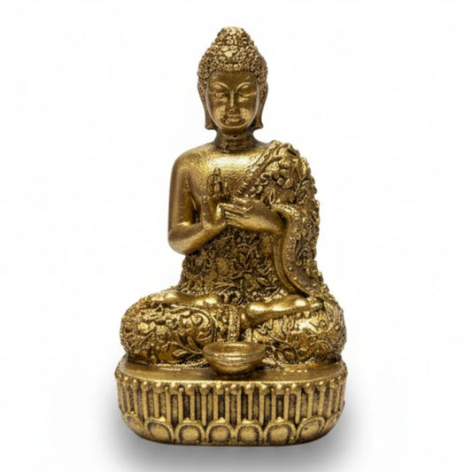 Brass Miniature Gods - Buddha (110gms)  - 76mm